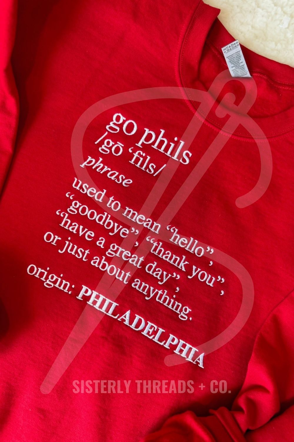 Go Phils Definition Crewneck