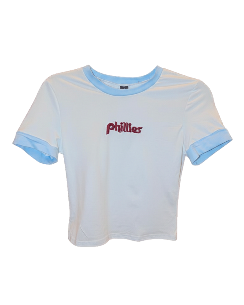 Retro Phillies Powder Blue Trim Baby Tee