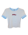 Retro Phillies Powder Blue Trim Baby Tee