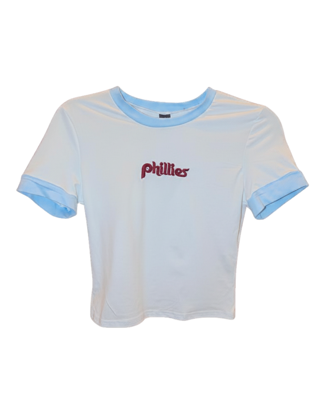 Retro Phillies Powder Blue Trim Baby Tee
