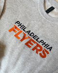 Gray Philadelphia Flyers Embroidered Crewneck