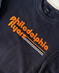 Black + Orange Philadelphia Flyers Embroidered Crewneck
