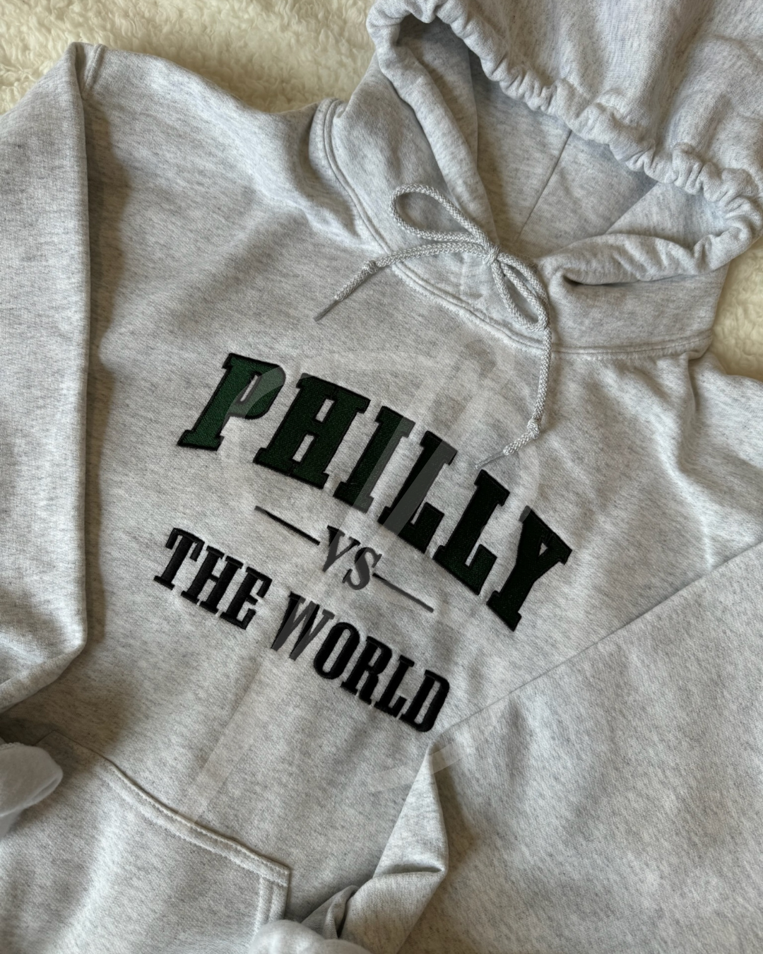 Philly vs the World Embroidered Hoodie