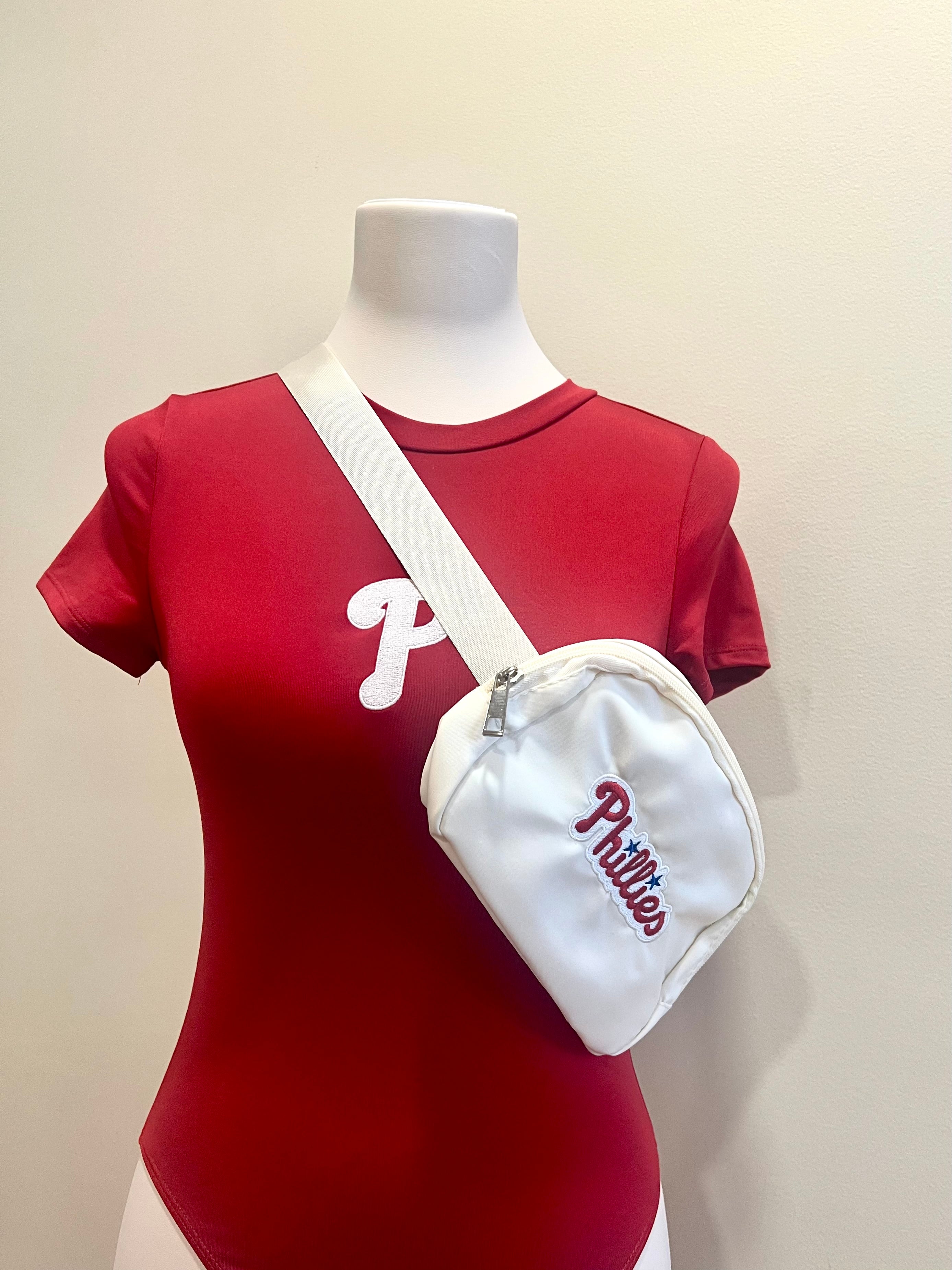 Red Short-sleeve Classic Phillies Bodysuit