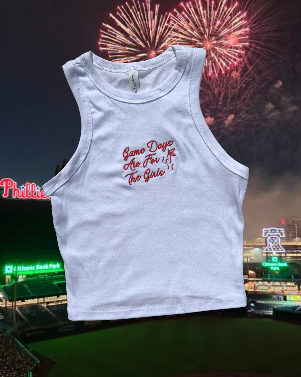 Game Days Are For the Girls Embroidered Tank