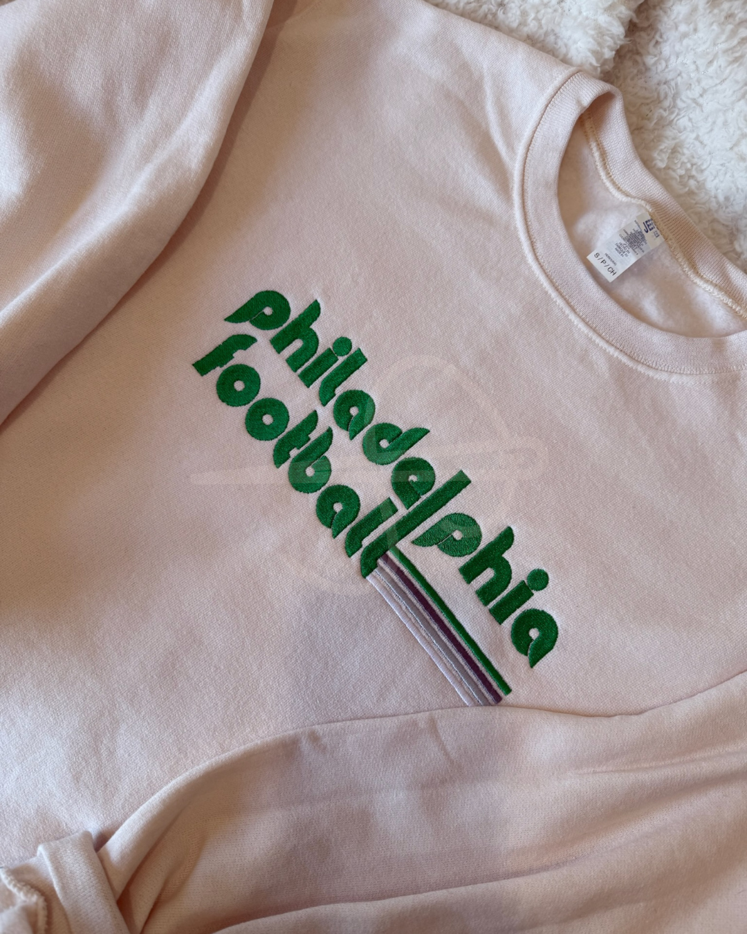 Philadelphia Football Embroidered Crewneck