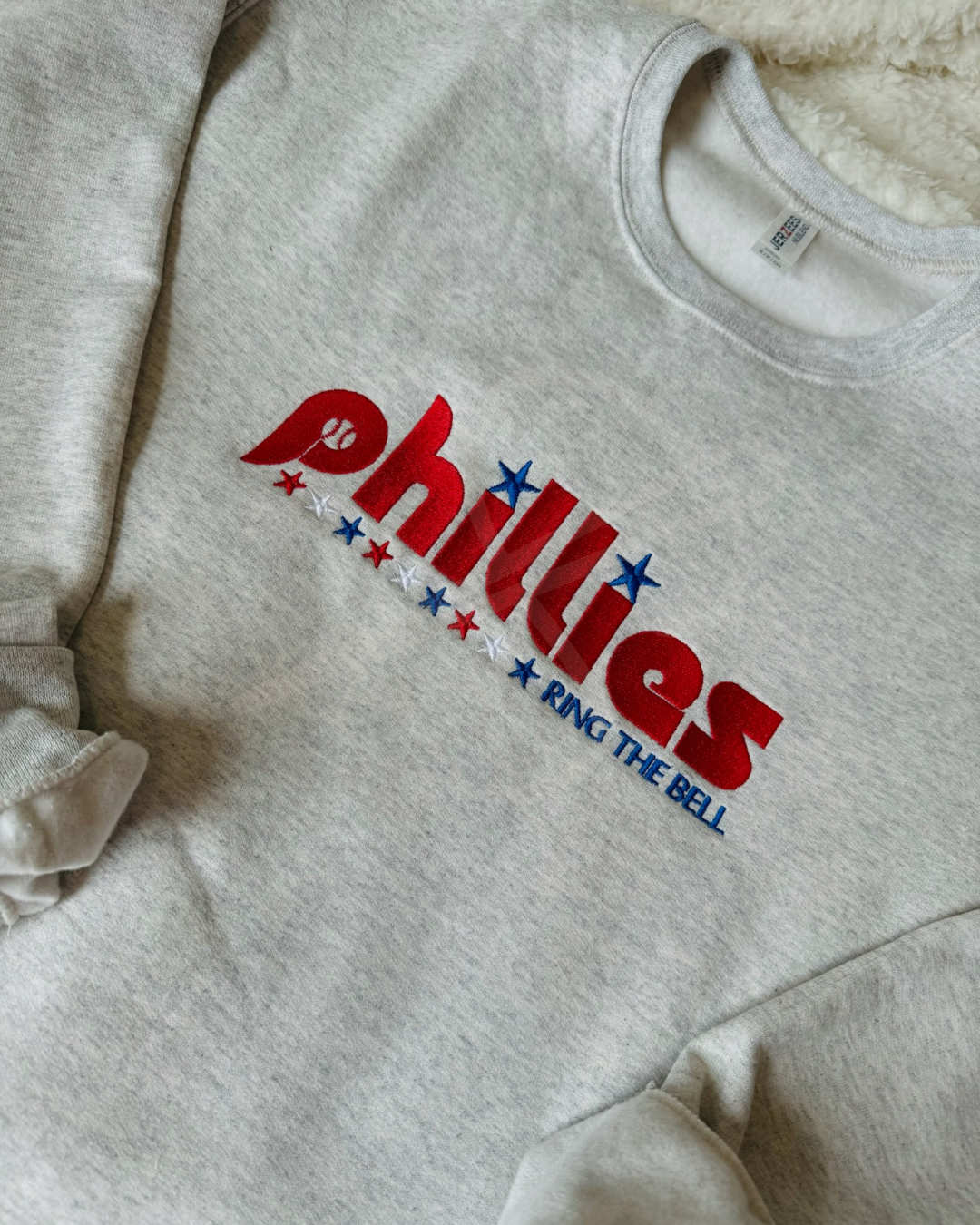 Ring the Bell Phillies Embroidered Crewneck
