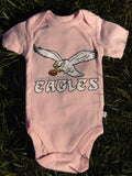 Baby Pink Eagles Throwback Onesie