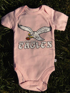 Baby Pink Eagles Throwback Onesie