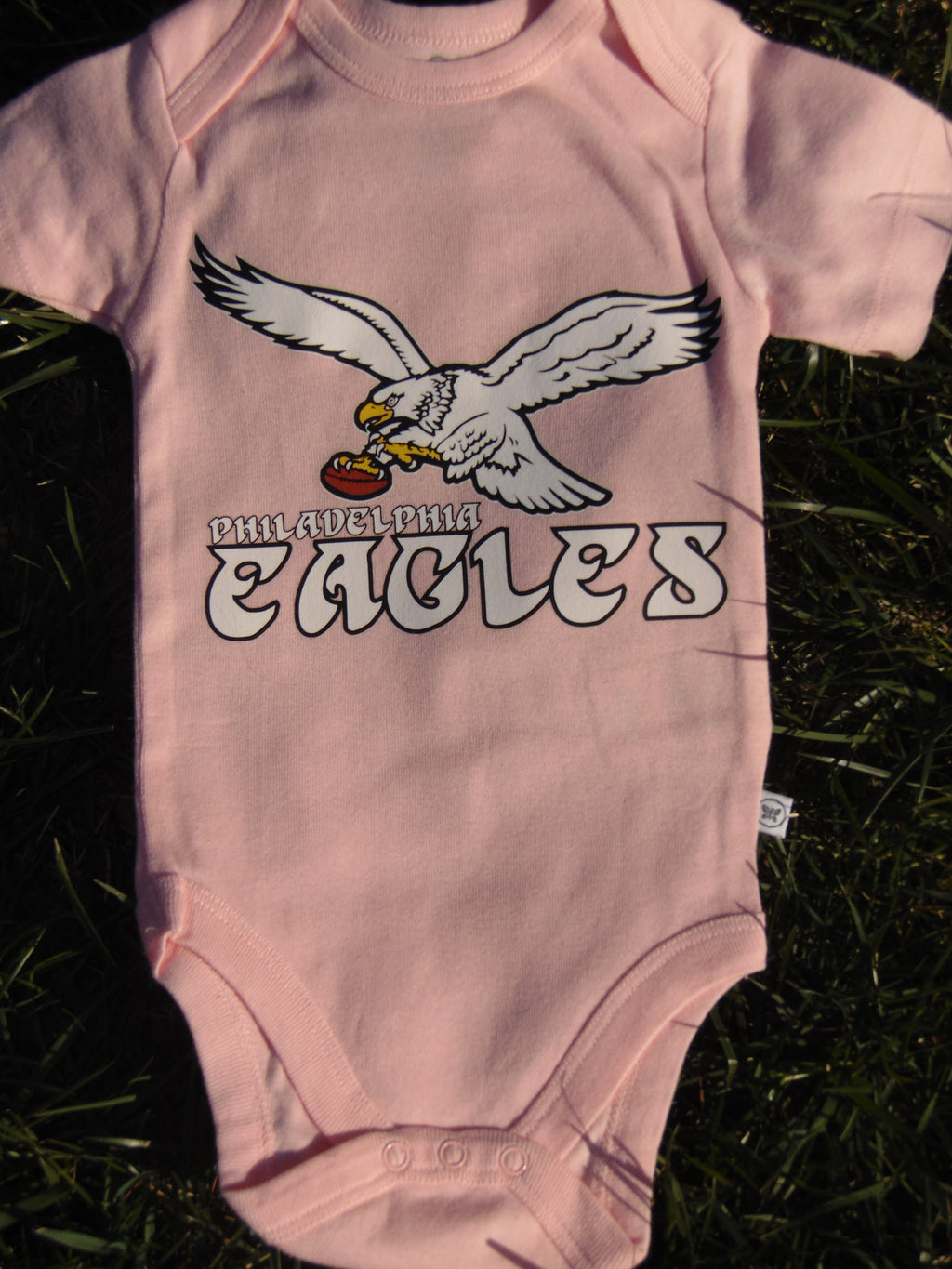 Baby Pink Eagles Throwback Onesie