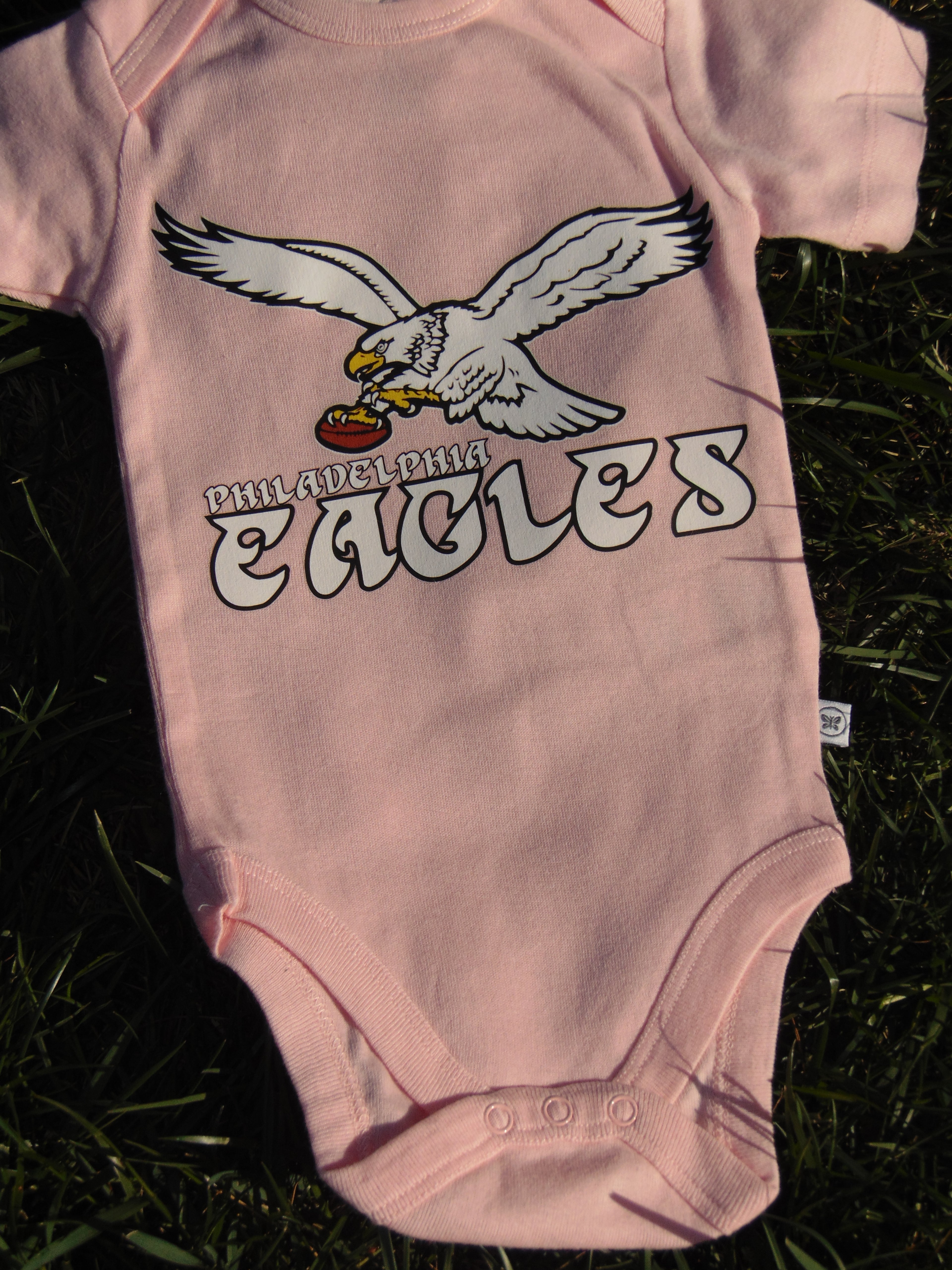 Baby Pink Eagles Throwback Onesie