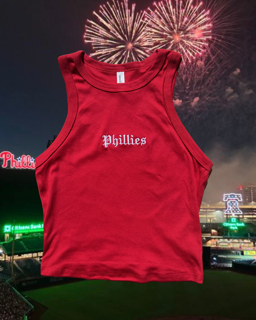 Red Phillies Gothic Tank