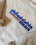 Retro Inspired Philadelphia Sixers Embroidered Crewneck