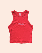 Red "Phillies" Script Racerbank Tank